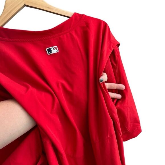 Nike MLB LA Angels Red Pullover Shirt XXL Dri-Fit Authentic Collection NWT - Picture 8 of 14